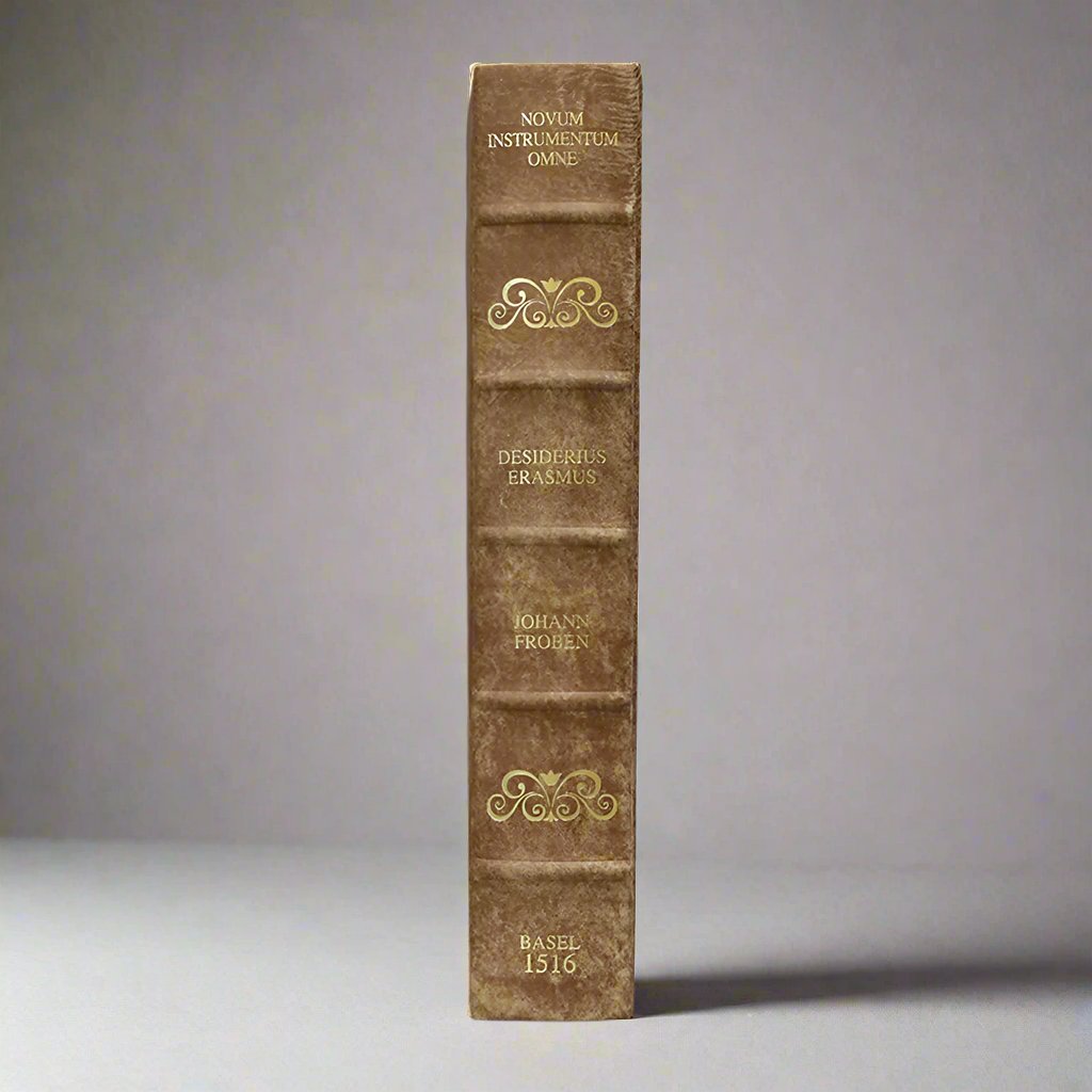 Erasmus Greek New Testament - 1516 Facsimile Carroll Stallone Rawhide Leather