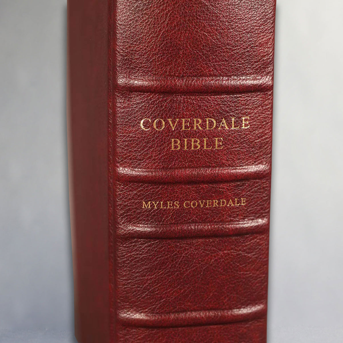 Coverdale Bible - 1535 First Edition Facsimile Carroll Revelation Vino (Burgundy) Leather